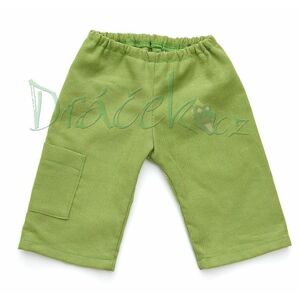 Manžestrové kalhoty zelené 48-52 cm