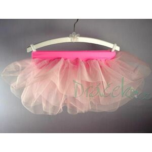 Tylová baletní sukně světle růžová vel. S (3-6 let)
