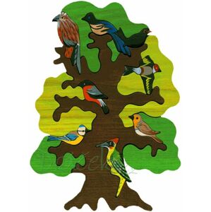 Dřevěné vkládací puzzle - Strom Evropa
