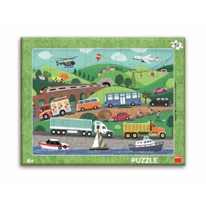 Puzzle deskové Dopravní Prostředky 29x37cm 40 dílků