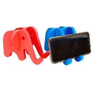 Pěnový stojánek na mobil - Slon červený