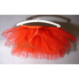 Tylová baletní sukně červená vel. S (3-6 let)