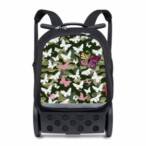 Školní a cestovní batoh na kolečkách Nikidom Roller UP Butterfly camo XL (27l)