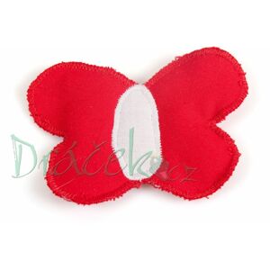 Textilní dekorace Motýlci červení