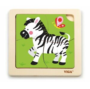 VIGA, Dřevěné puzzle - zebra