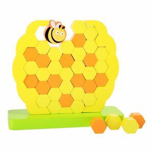 Dřevěná motorická hračka Včelí úl