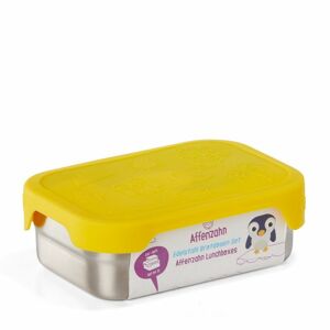 Svačinový box Affenzahn Stainless Steel Lunchbox Set Tiger - silber yellow