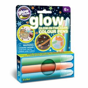 GlowStars Glow Barevné fixy 3 ks