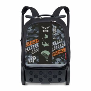 Školní a cestovní batoh na kolečkách Nikidom Roller UP CAMO (19l)