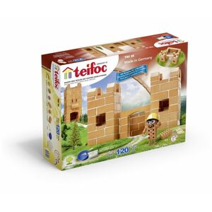 Stavebnice Teifoc Hrádek 120ks v krabici 35x30x5cm
