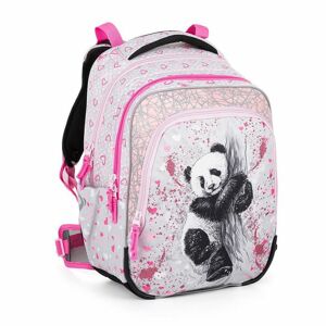 BAGMASTER, Školní tříkomorový batoh BETA 22 B - Panda