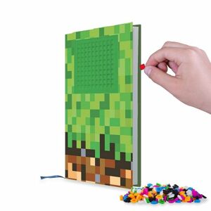 PIXIE CREW poznámkový blok Minecraft A5 s linkami Zelený