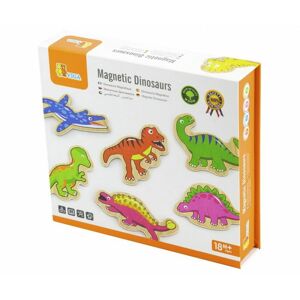 VIGA Dřevěné magnety 20 ks - dinosauři