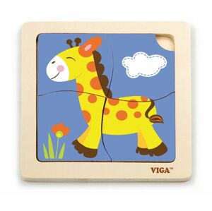 VIGA, Dřevěné puzzle - žirafa