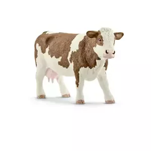 Schleich Zvířátko - kráva simmentálská