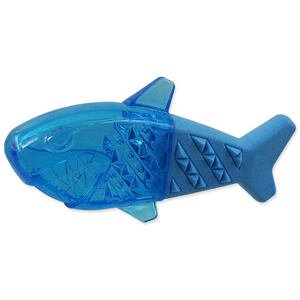 Hračka DOG FANTASY Žralok chladící modrá 18x9x4cm 1 ks