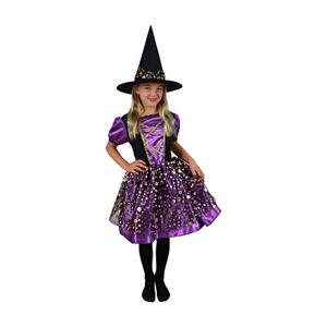 Rappa Dětský kostým čarodějnice fialovo-černá (S) e-obal