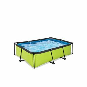 EXIT Limetkový bazén 220x150x65cm s filtračním čerpadlem - zelený