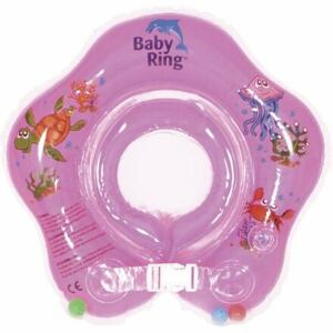 Plavací nákrčník Baby ring 3-36měs. růžová