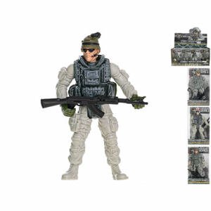 Mikro Trading Voják kloubový 10cm stojící se zbraní 4 druhy