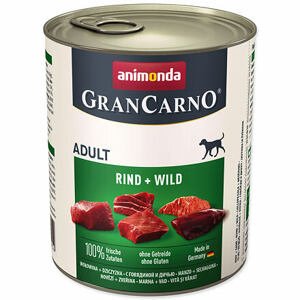 Konzerva ANIMONDA Gran Carno hovězí + zvěřina 800 g