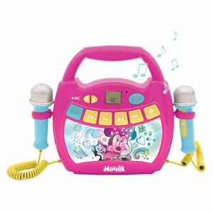 Lexibook Reproduktor karaoke Disney Minnie s mikrofony a osvětlením