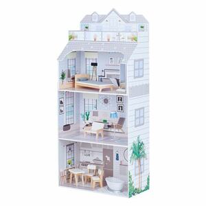 Teamson Olivia's Little World - 3 patrový šedý dům s nábytkem