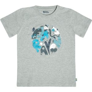 Fjallraven Kids Forest Findings T-shirt - Grey-Melange 104