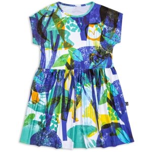 Wouki Dětské šaty TAKO - forest blue 128