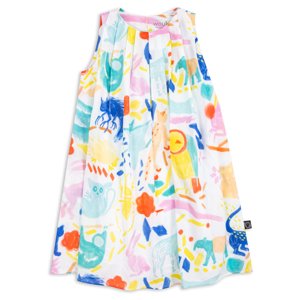 Wouki Dívčí šaty IKA - pink jungle 98